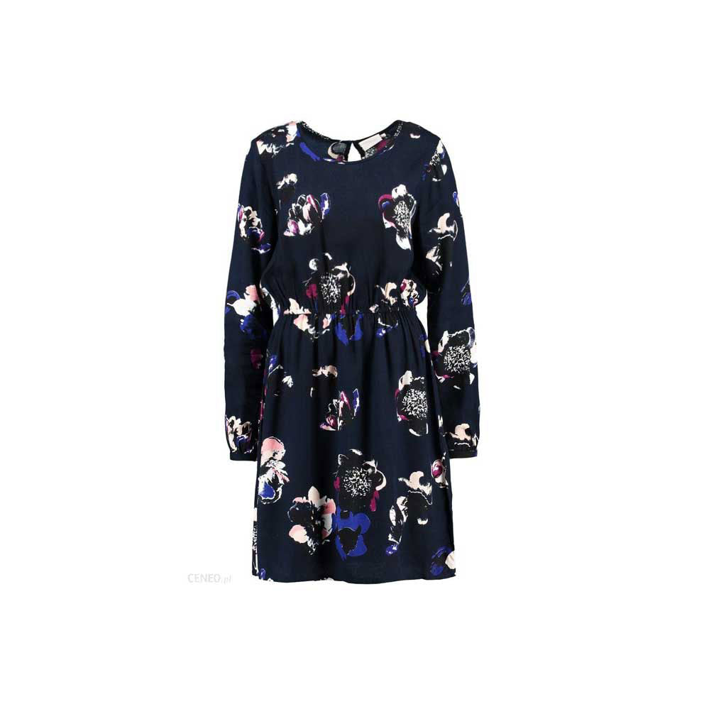 Midnight Blue with Pattern Evana Dress - Karabo