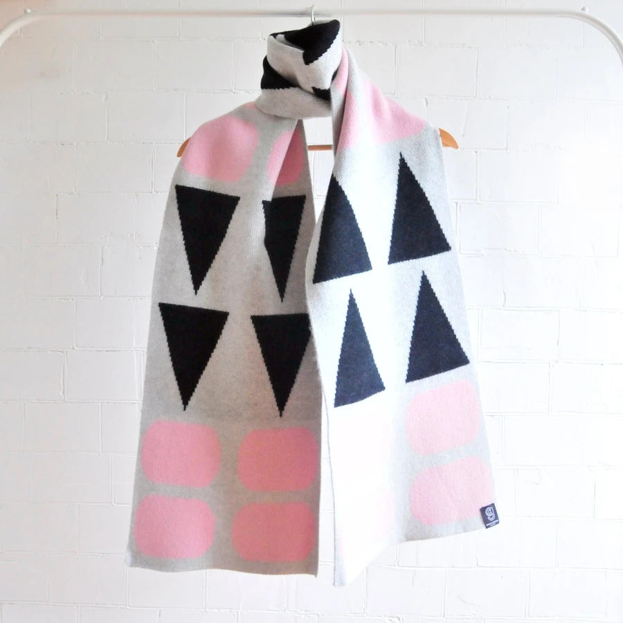 Giannina Capitani Ellsworth Wide Pink Scarf