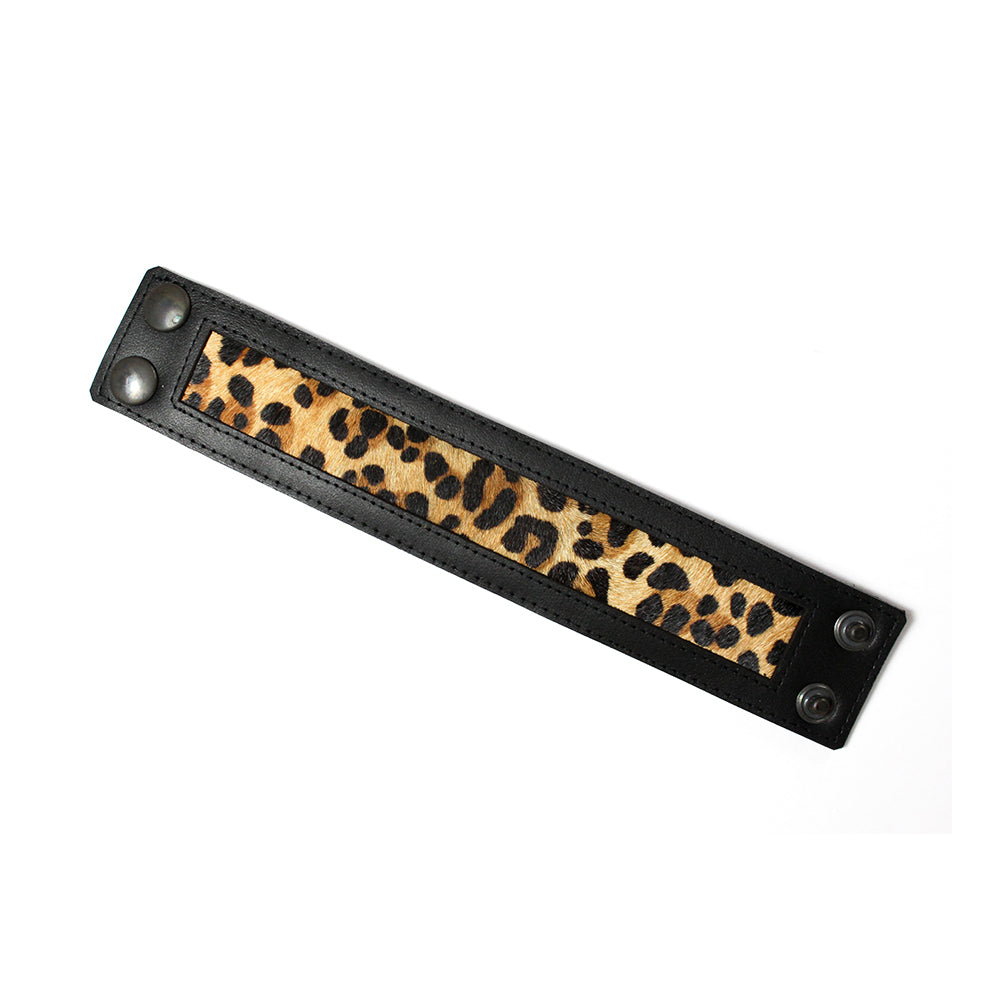 Dark Horse Leather Bracelet Cuff - Animal Print