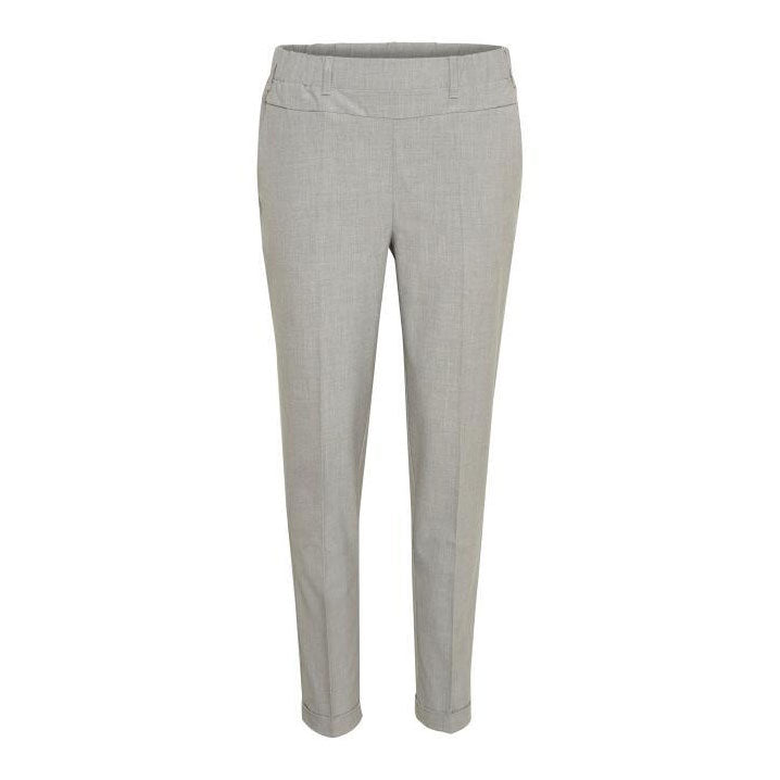 Light Grey Pull on Trousers - Jillian - Kaffe