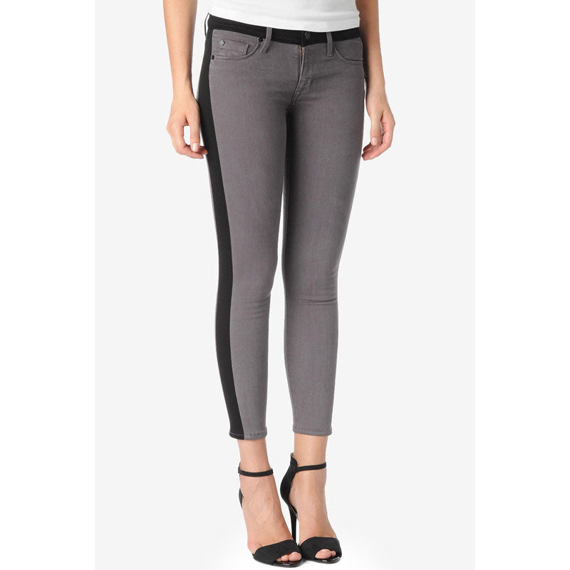 Hudson Leelou Skinny Leg Crop Jeans - Steel Grey