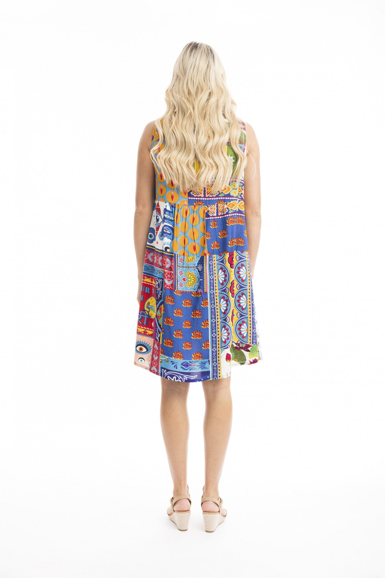 Amritsar Sleeveless Shift Dress