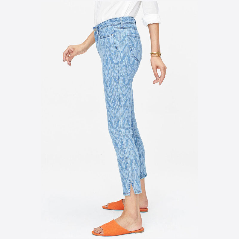 Ami Ankle Arrowhead Print Skinny Jeans