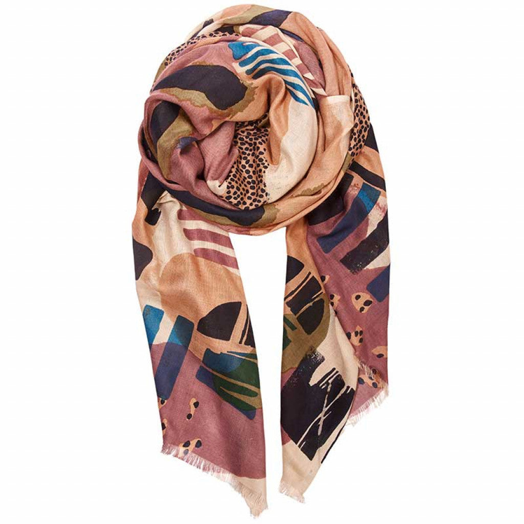 Bella Ballou Arty Viscose Scarf | Sand