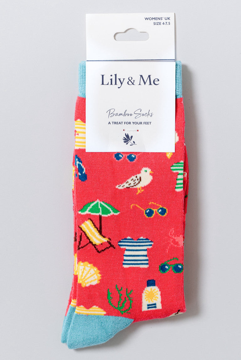 At The Beach Bamboo Socks
