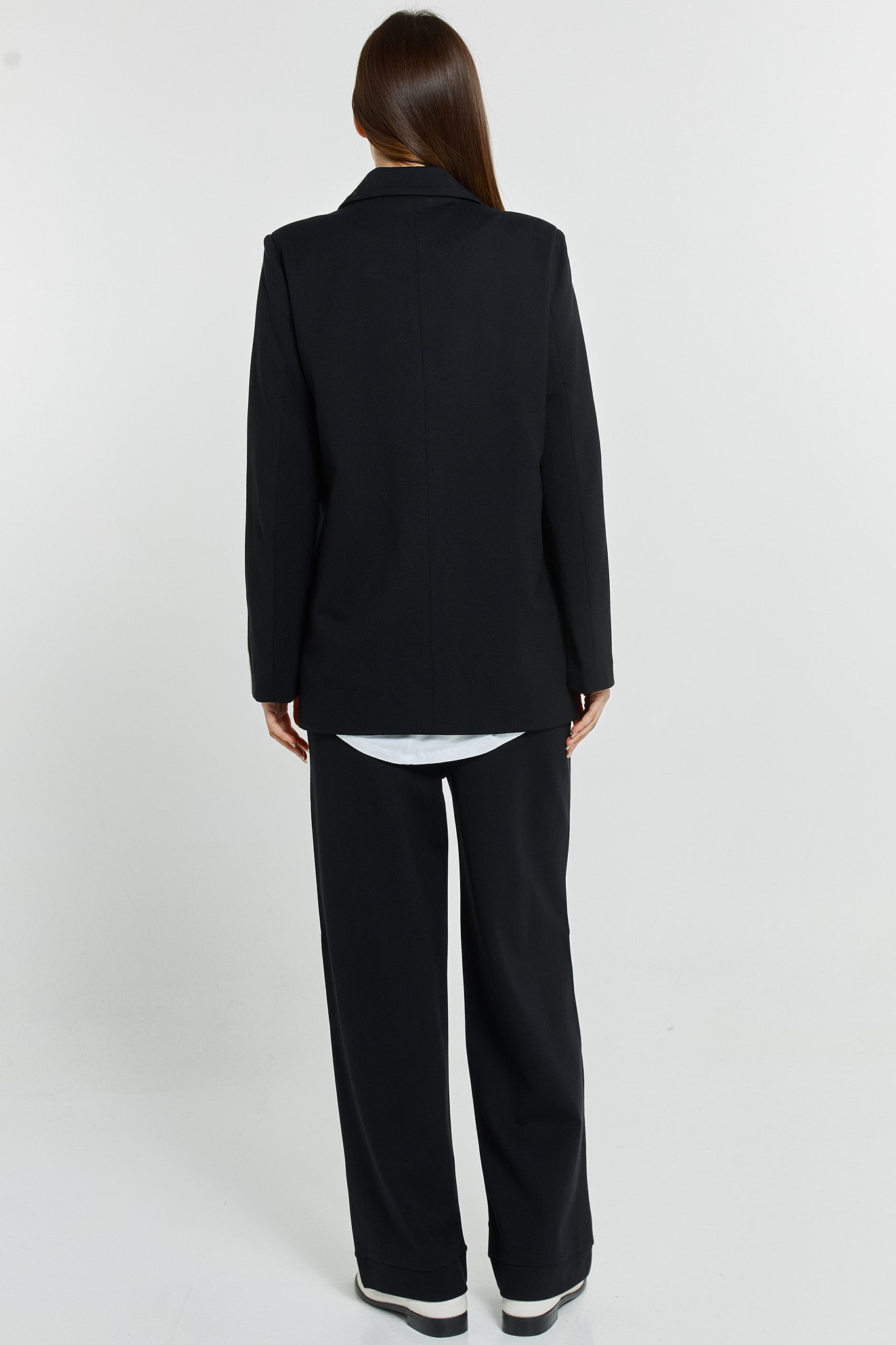 Black Bien Joggers with Cream Trim | Betty Basics