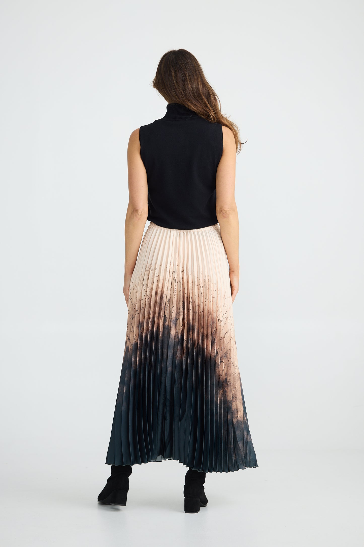 Alias Pleated Skirt - Calligraphy | Brave & True