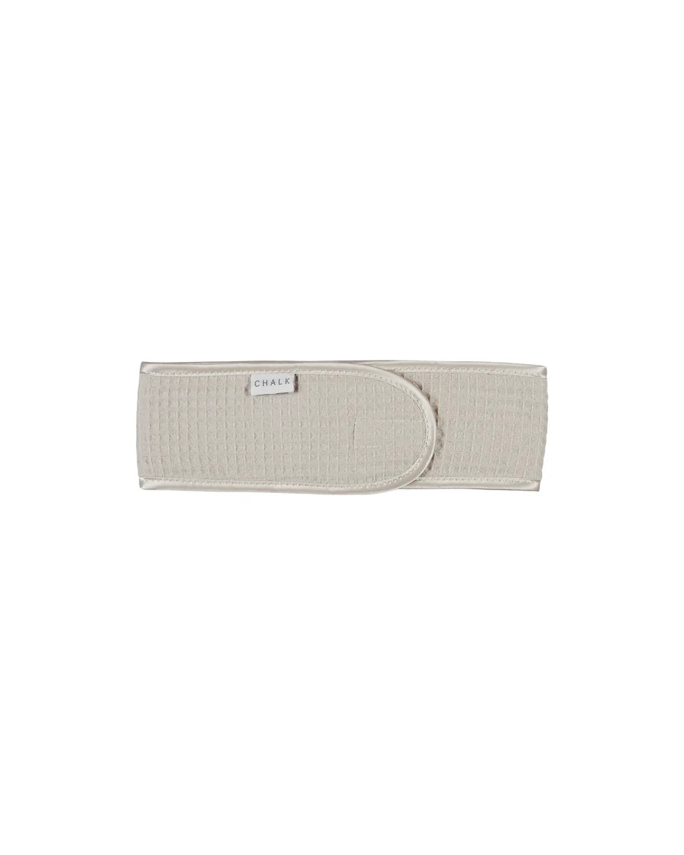 Babs Waffle Headband | White or Stone | Chalk