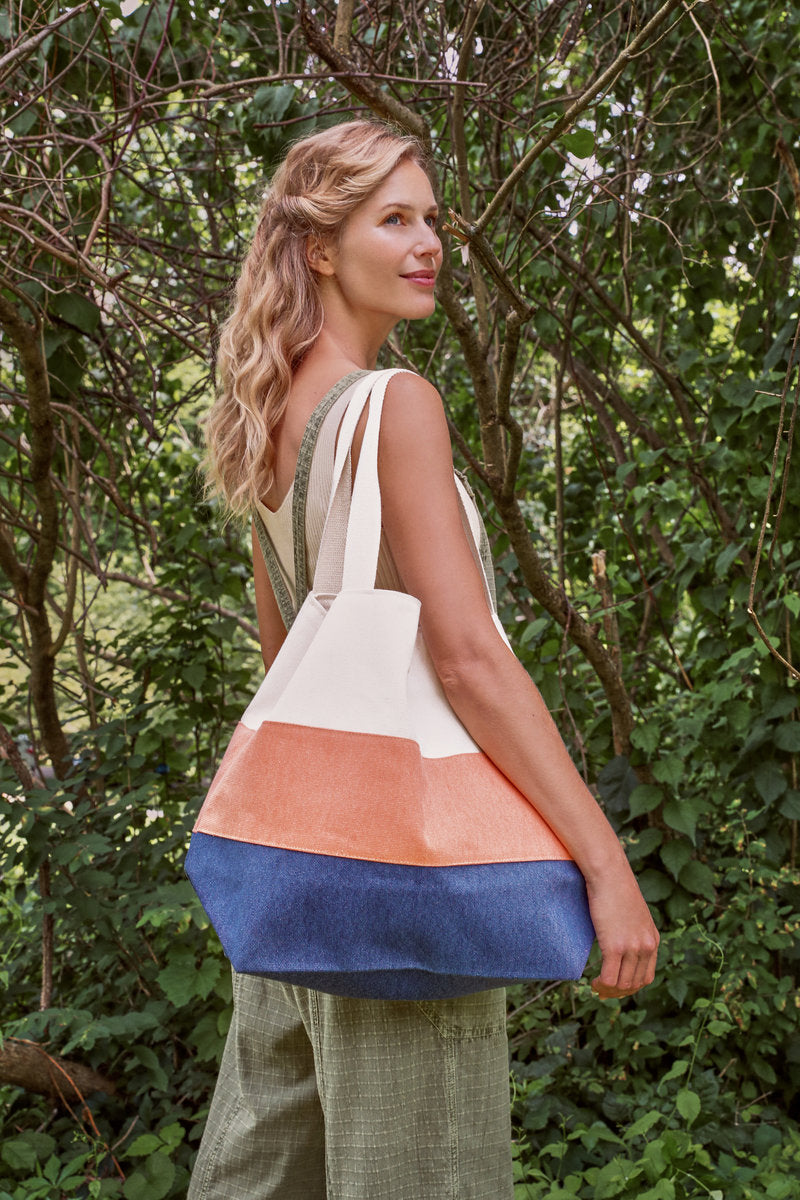 Boho Bag - Coconut, Terracota, Navy