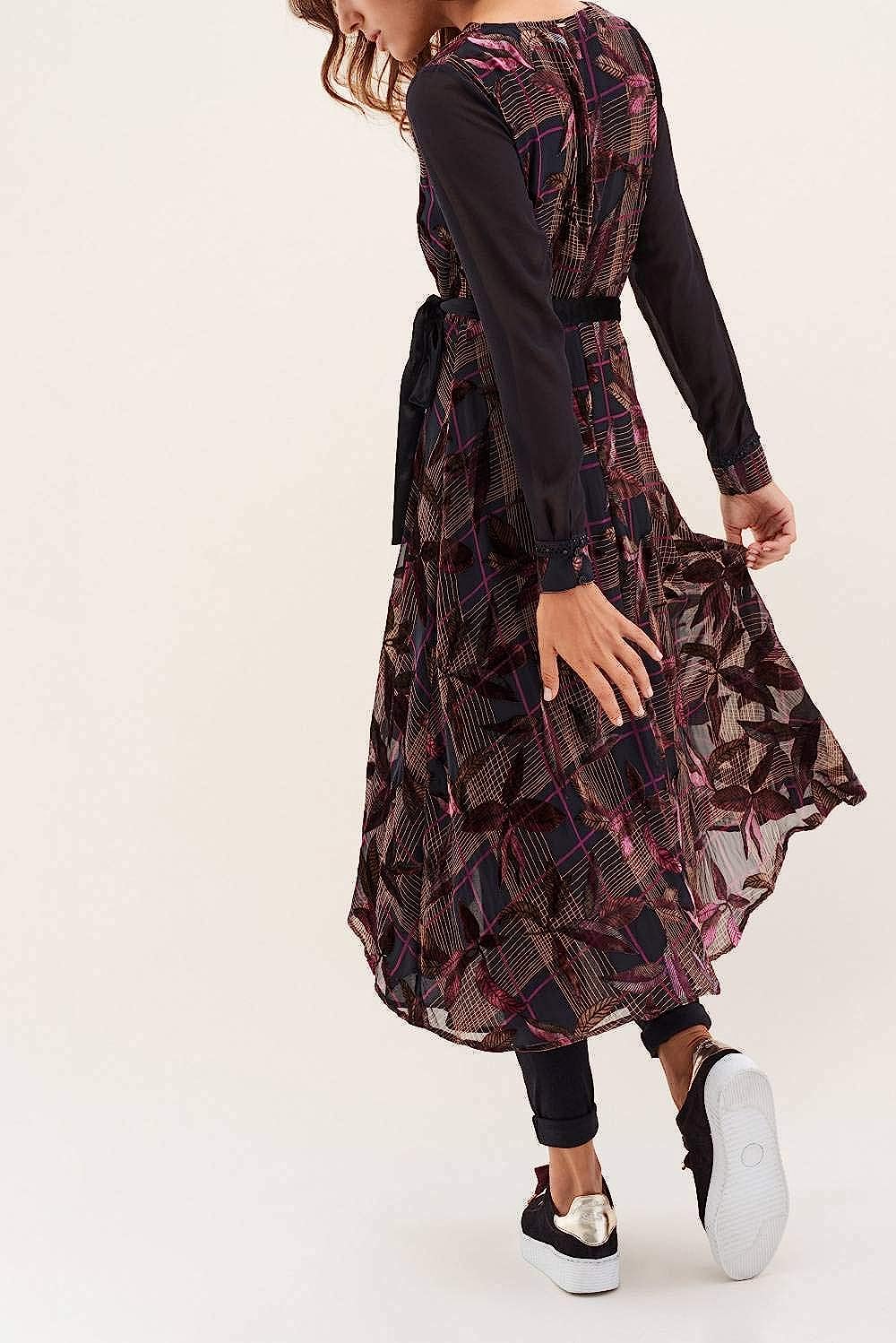 Salsa Wrap Velvet Burnout Dress