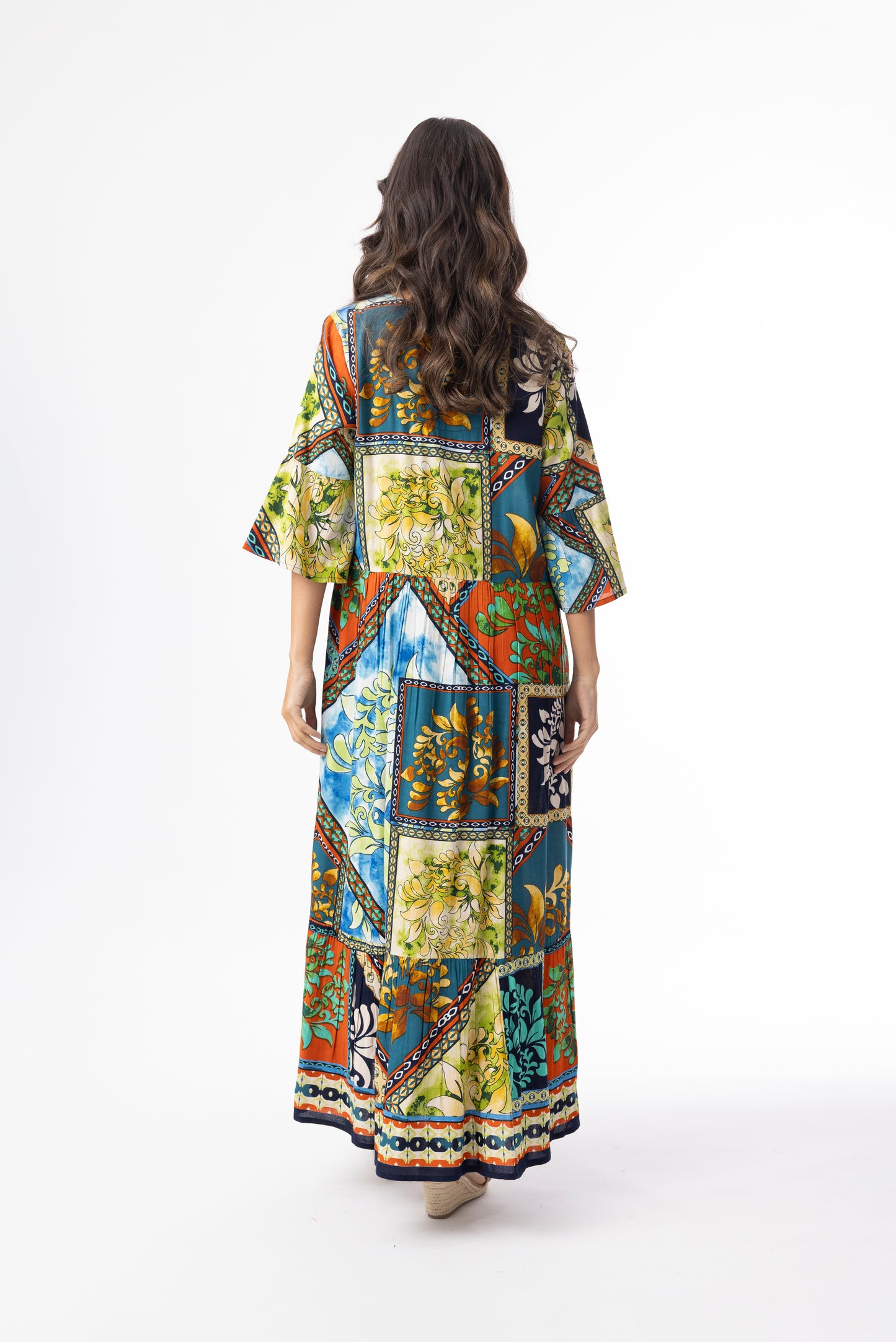 Cabo Fria Peak Print Dress | Orientique 40204