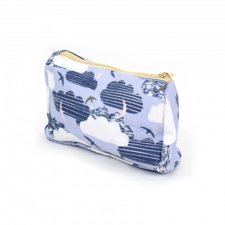 Blue Clouds Make Up Bag