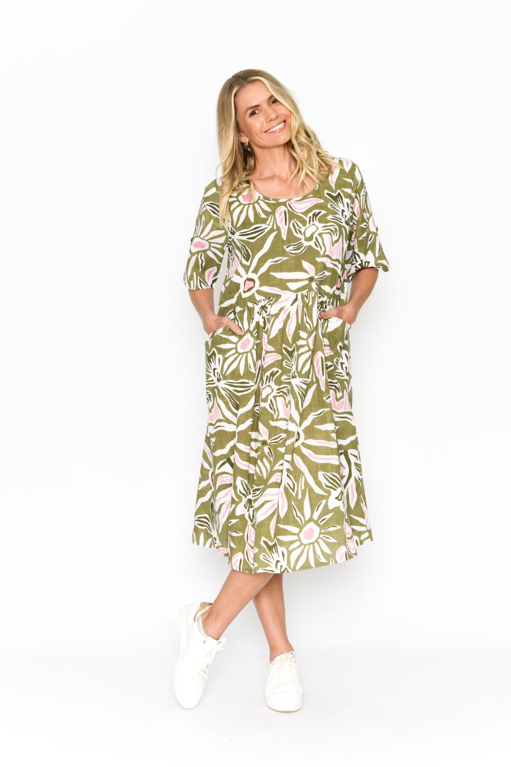 Yvonne Round Neck Bubble Dress