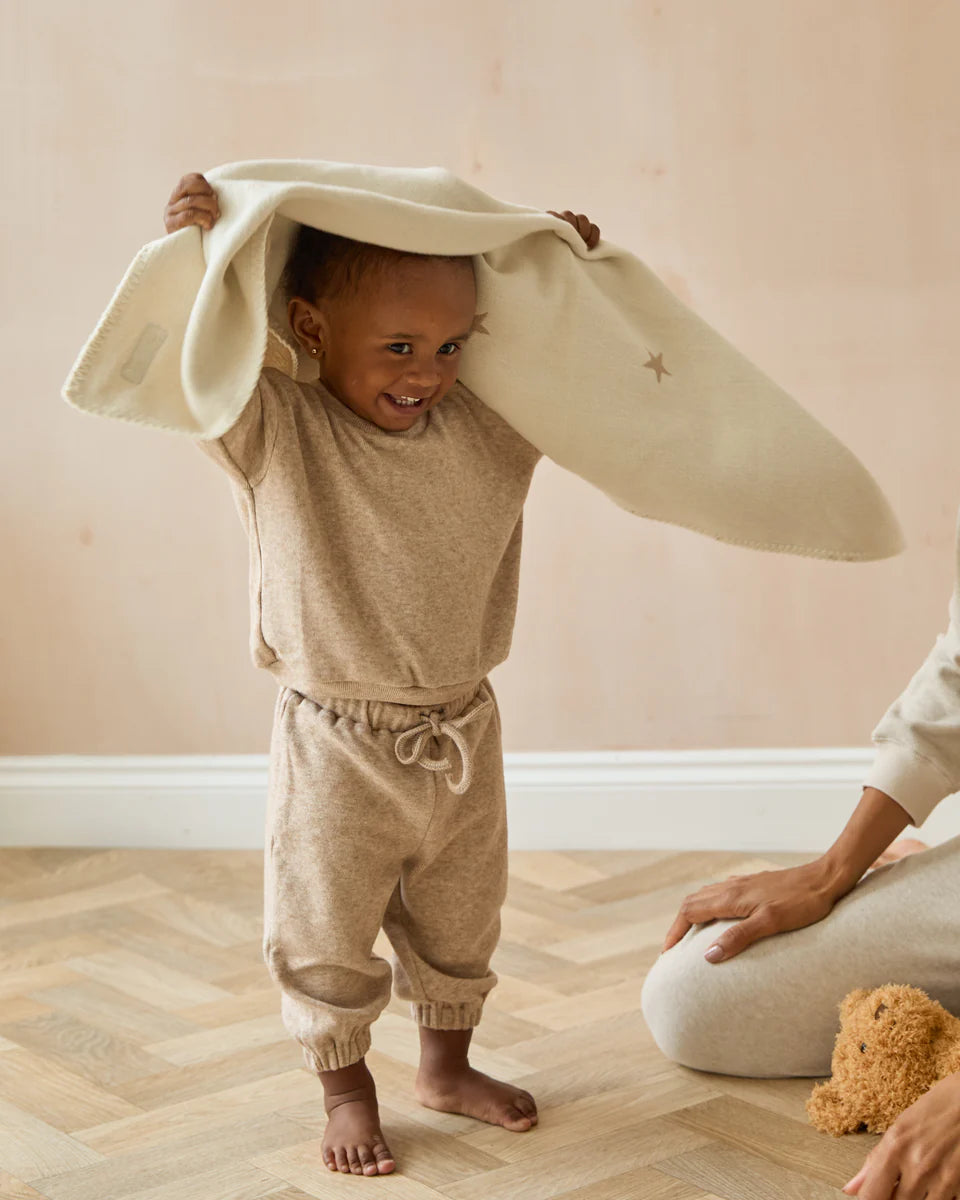 Mini Chalk Duckling Two Piece Tracksuit Set – Beige