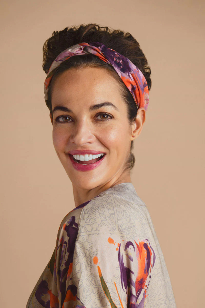 Elegant printed elasticated headbands