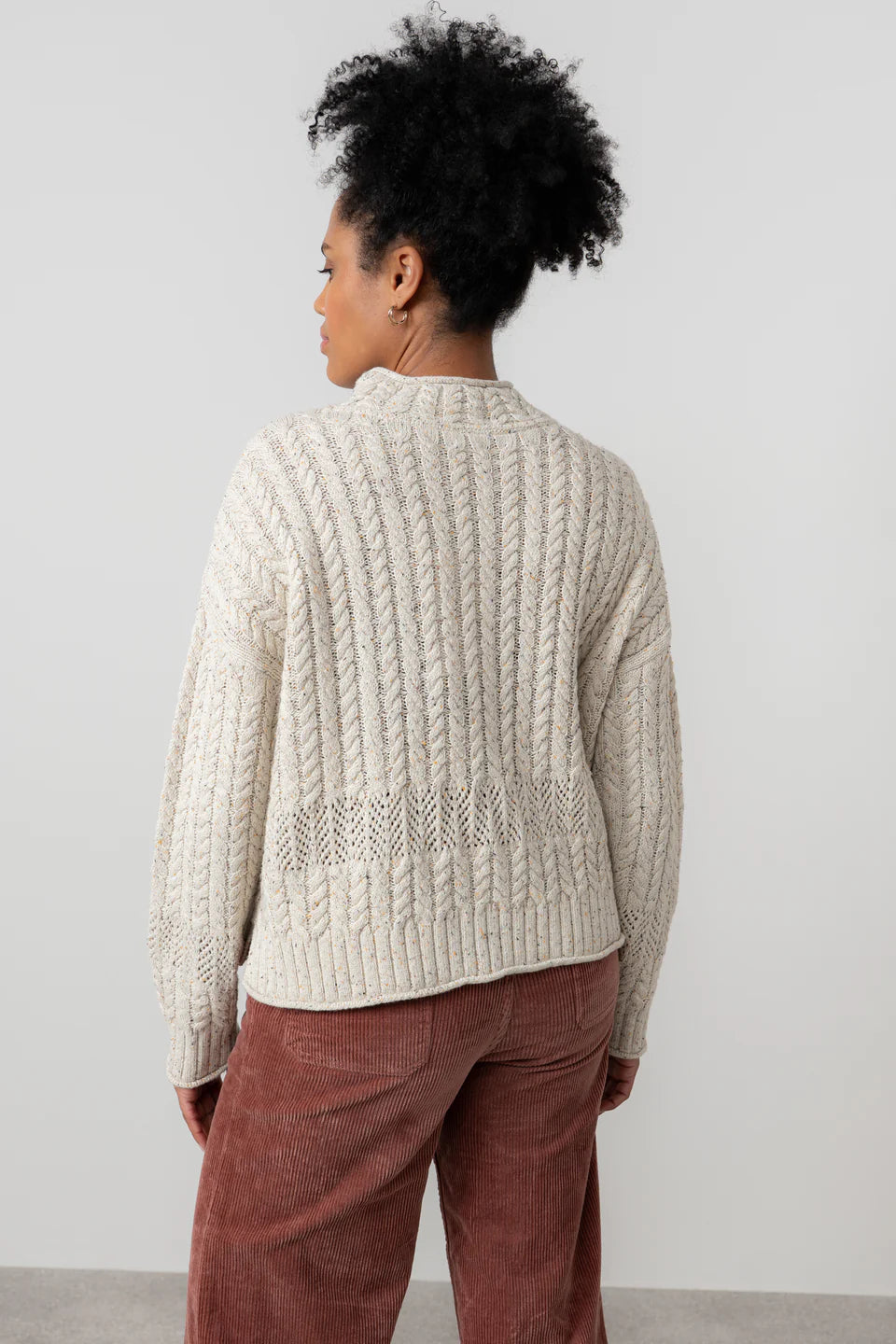 Ecru Fleck Knit Elspeth Jumper | Lily & Me LM25644