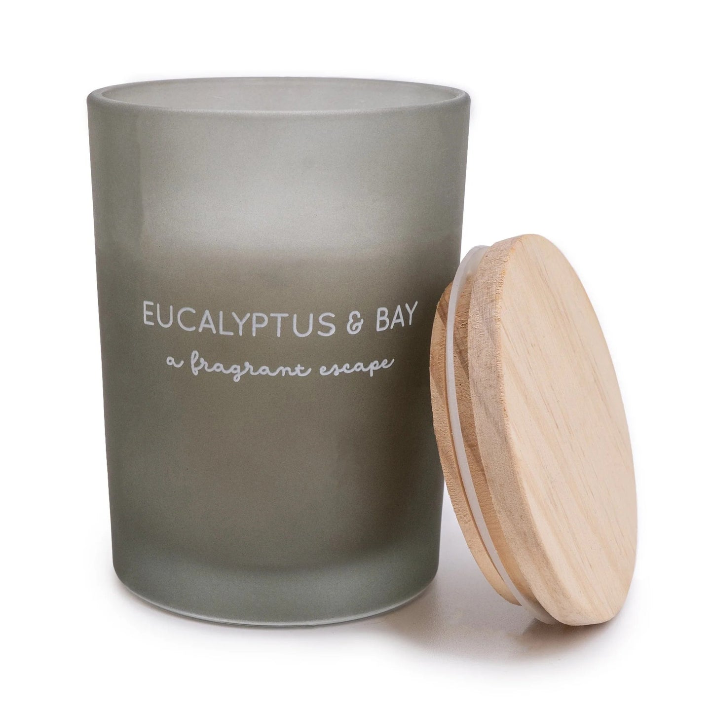 Eucalyptus & Bay 10.5cm candle with lid
