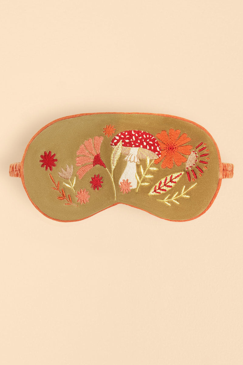 Tranquil Toadstool Lavender Filled Eye Mask - Sage - Powder Designs