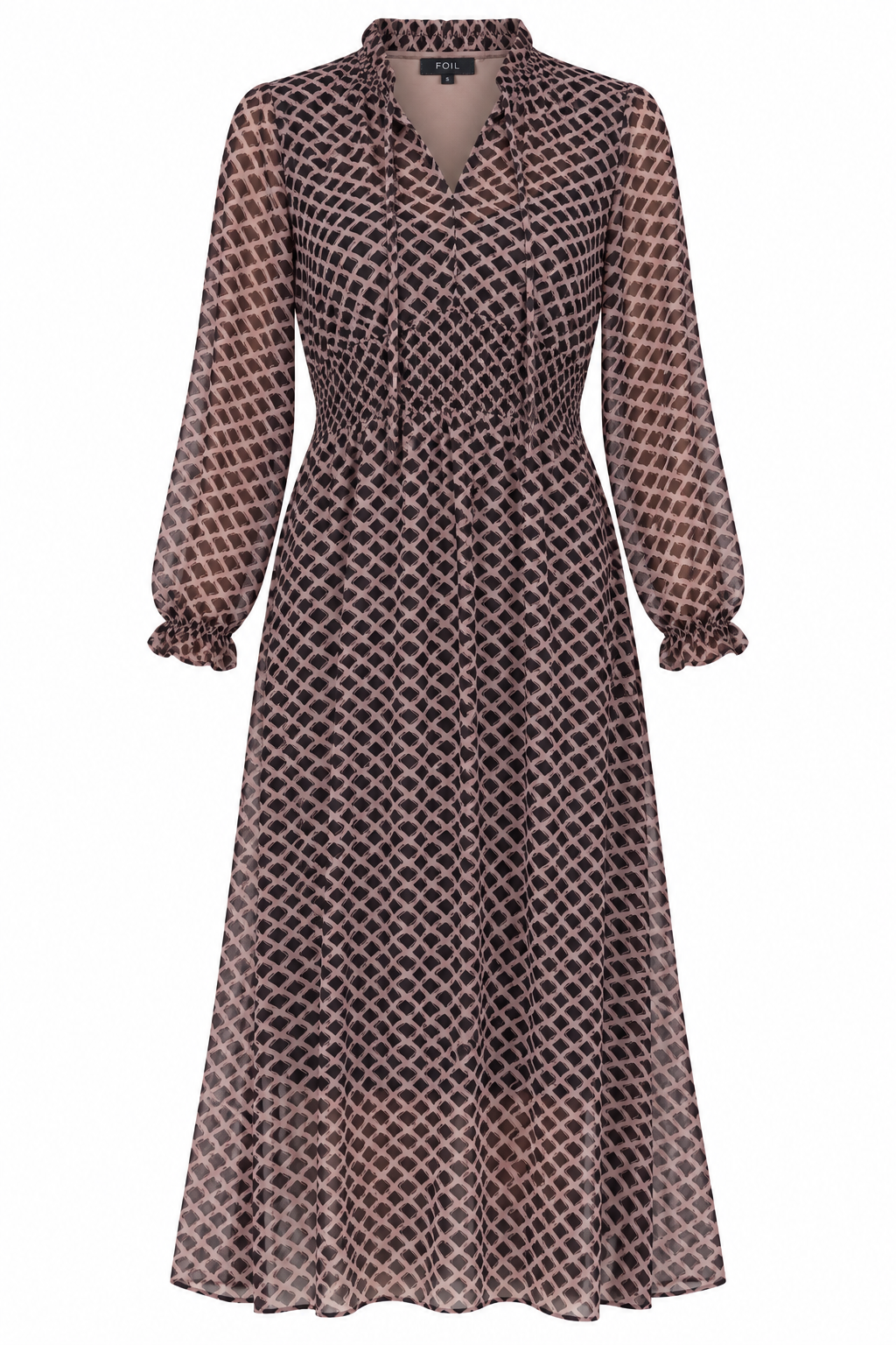 Tinder Twirl Dress in Deco Print - FO8515 | Foil