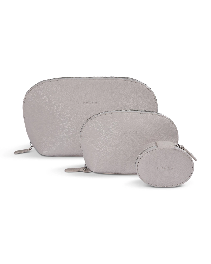Faux Leather Jewellery Case | Stone | Jacob
