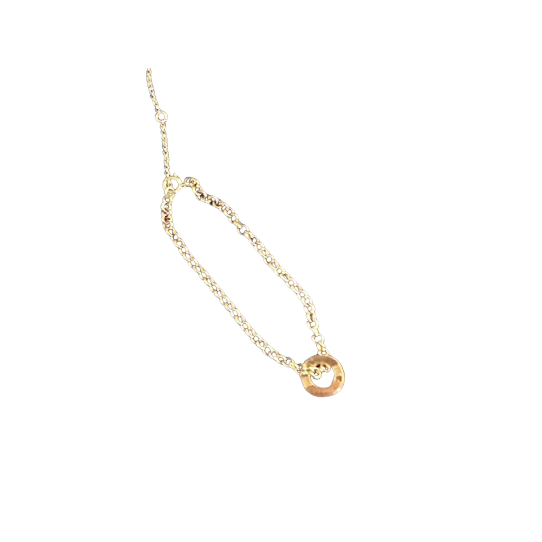 Cabbage White Infinity Gold Bracelet