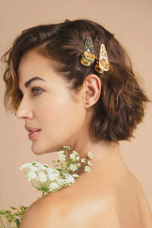 Hair Clips (Set of 2) Jewelled Sunflowers