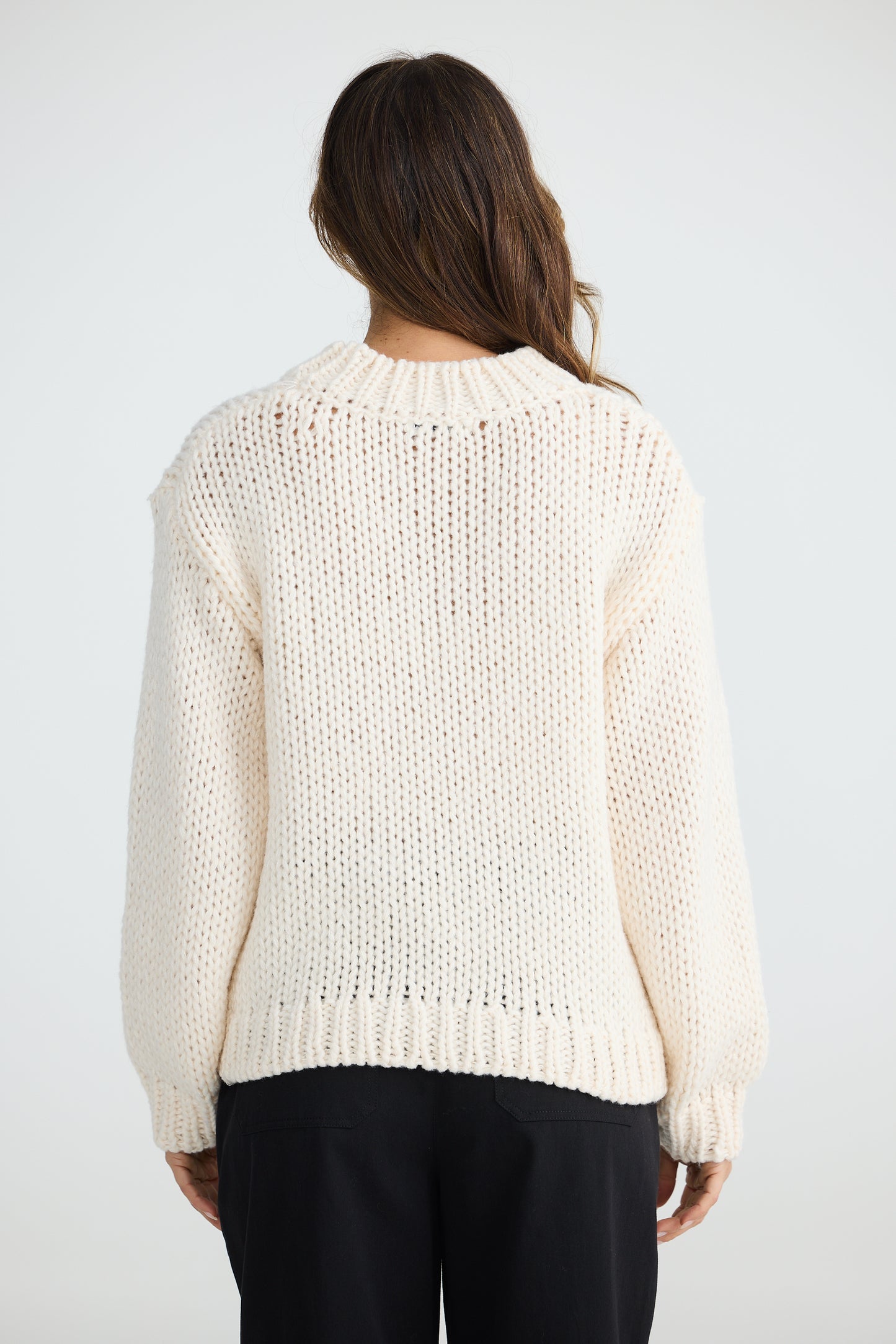 Heart on my Sleeve Knit - Off White & Black | Brave & True