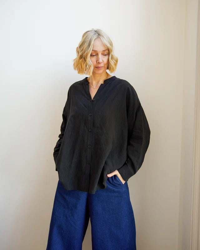 Black Relaxed Fit Shirt - Hettie