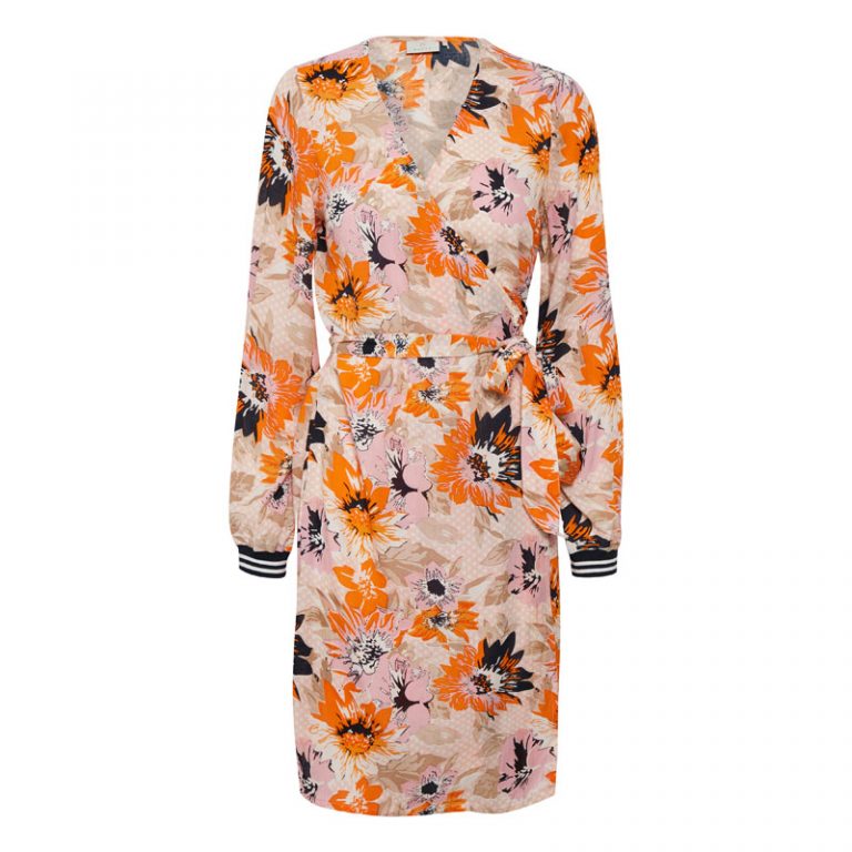 Multicoloured Wrap Dress from Kaffe - Ilse