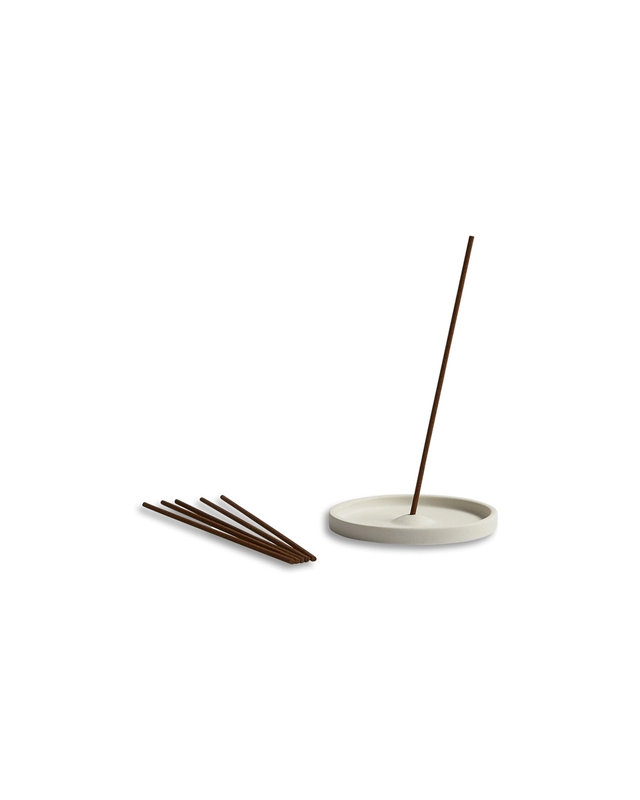 White Ceramic Incense Plate