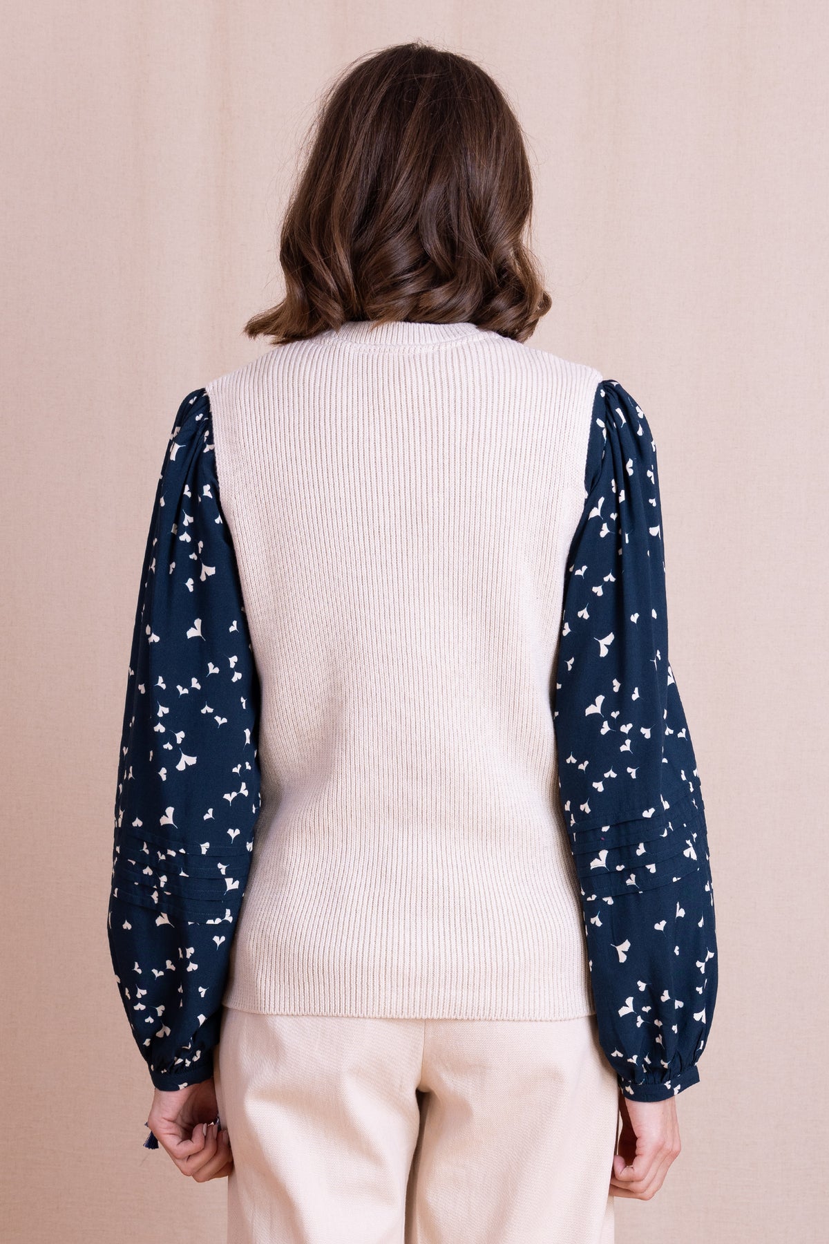 Wax Organic Cotton Knitted Vest | Nomads KO7097WAX