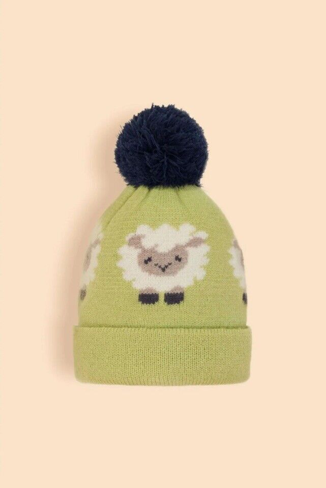 Children's Knitted Hat with Sheep design