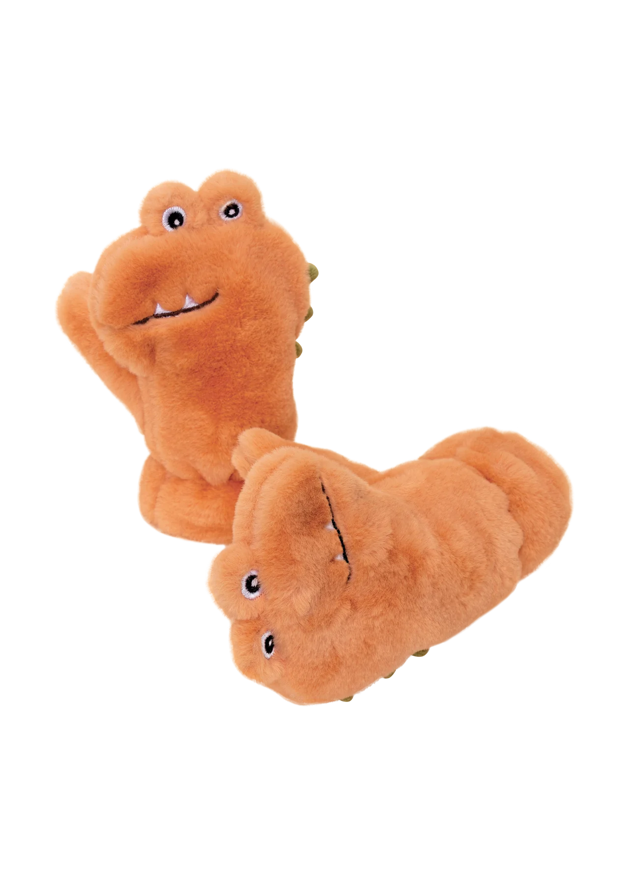 Dinosaur children's fluffy mittens