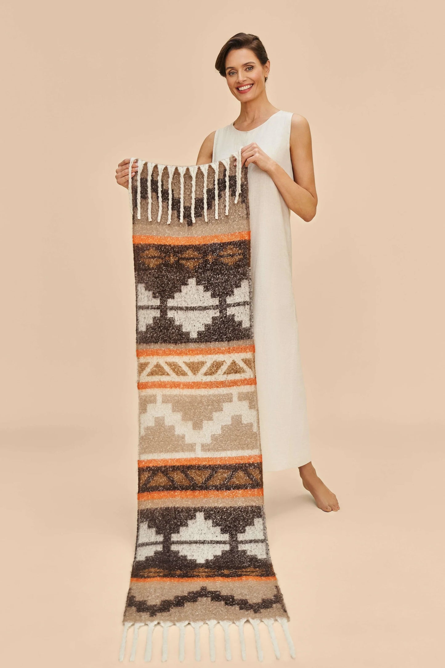 Koko 70's Mix Cosy Scarf | Powder