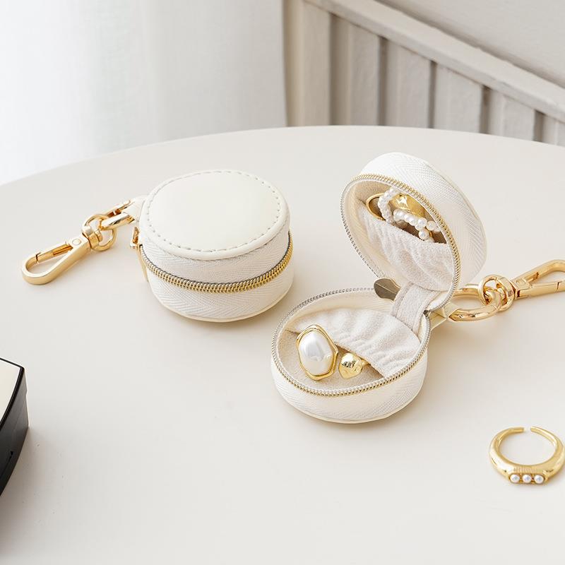 Mini Bag Charm Jewellery Case in Cream | Last True Angel