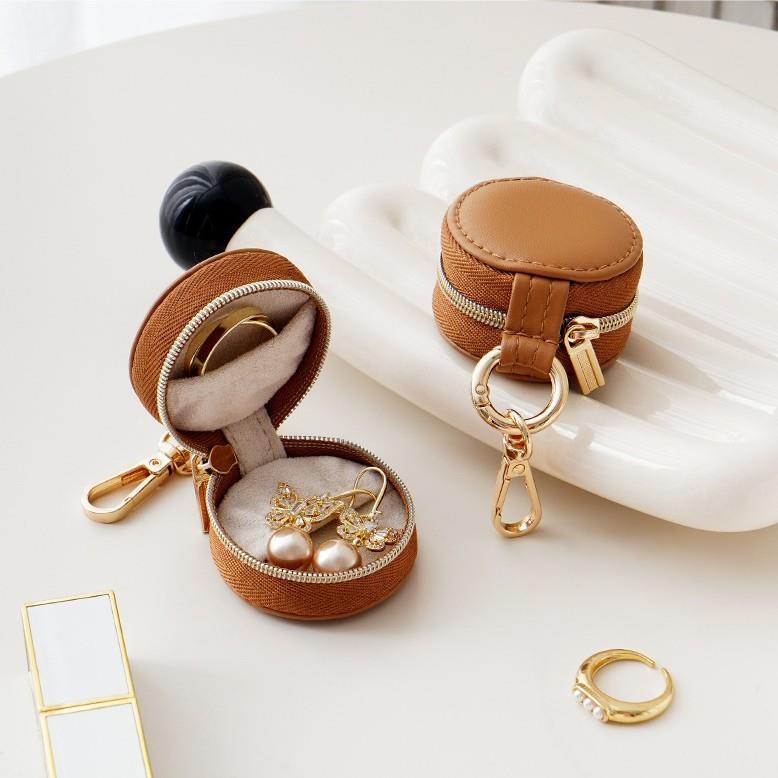 Mini Bag Charm Jewellery Case in Tan | Last True Angel