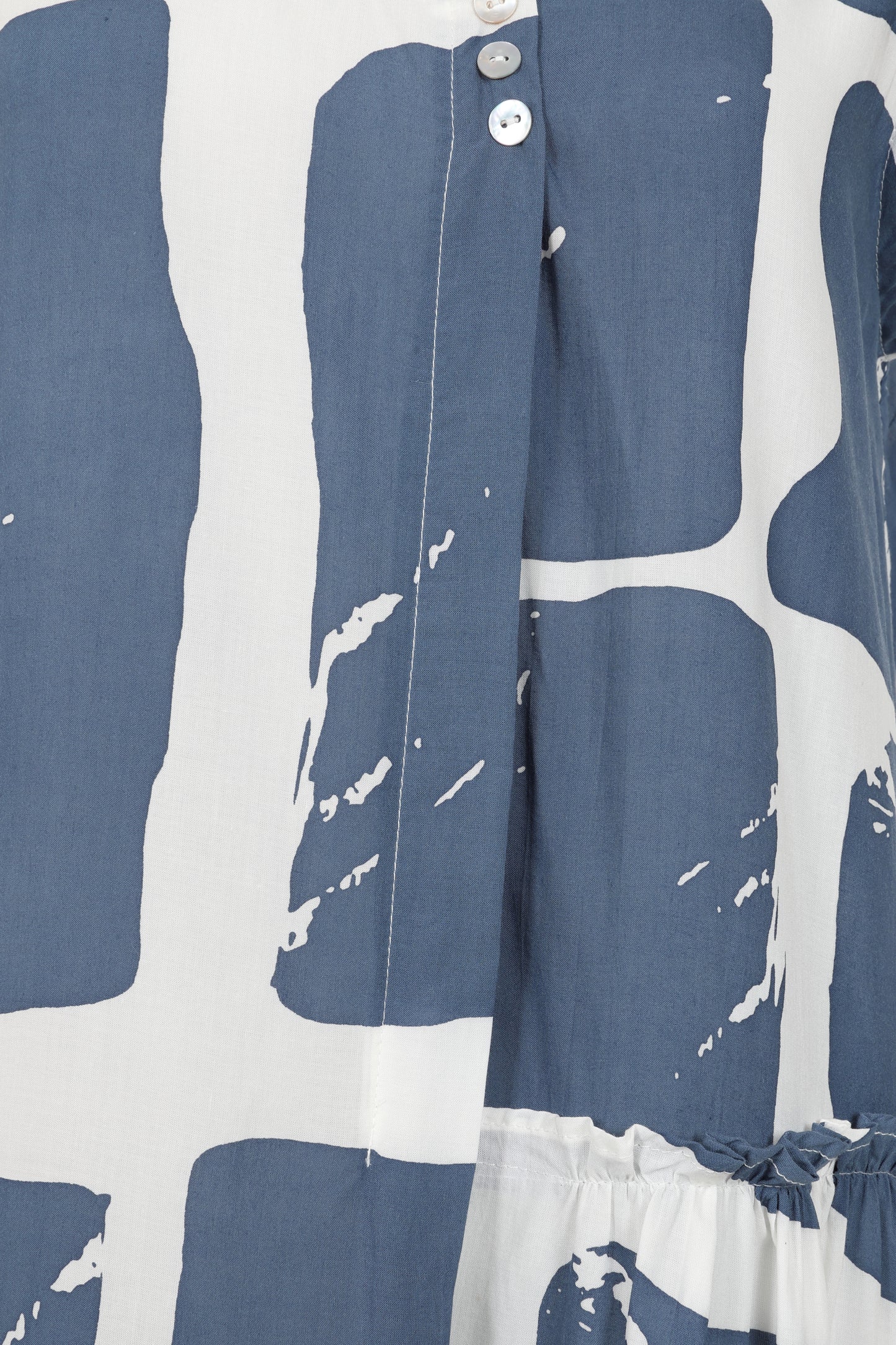 Blue & White Print Sleeveless Dress - Lia from Tara Vao