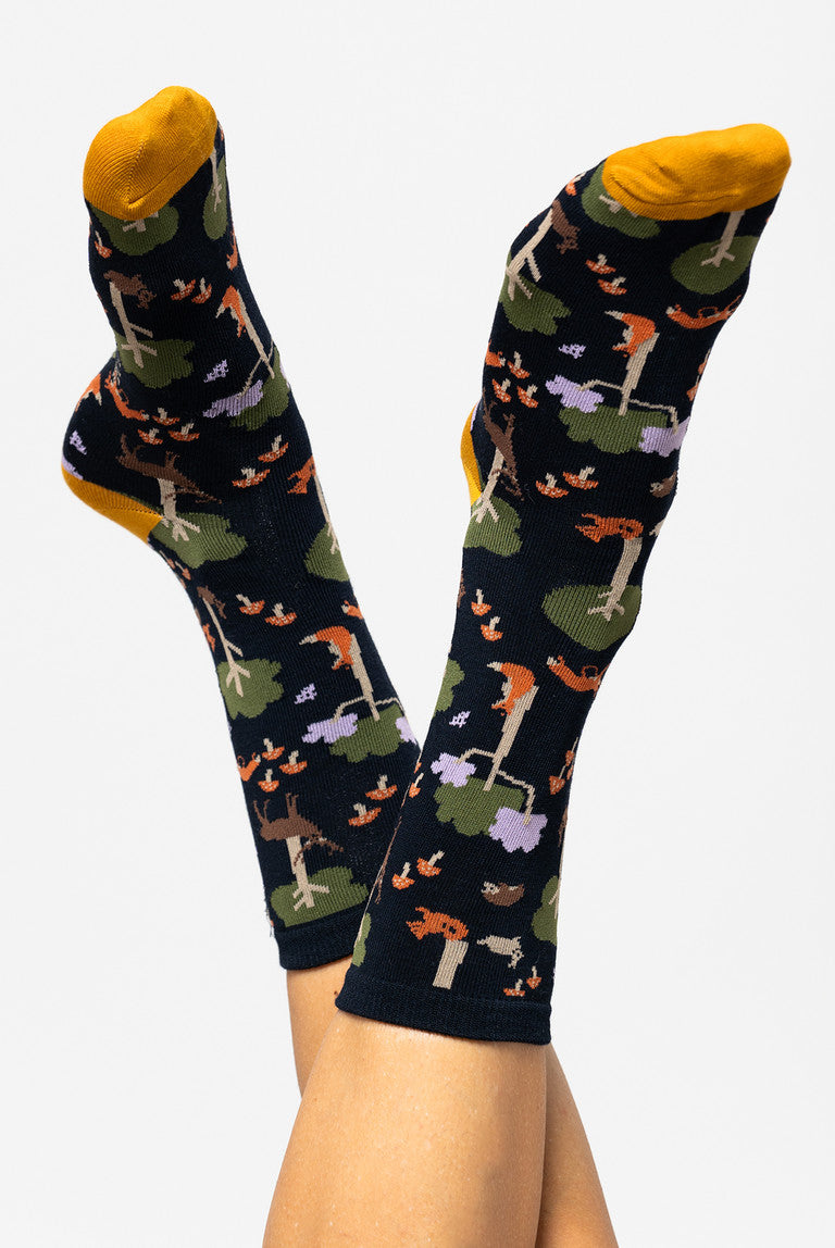Set of 3 Wild Animal Print Bamboo Socks Giftbox