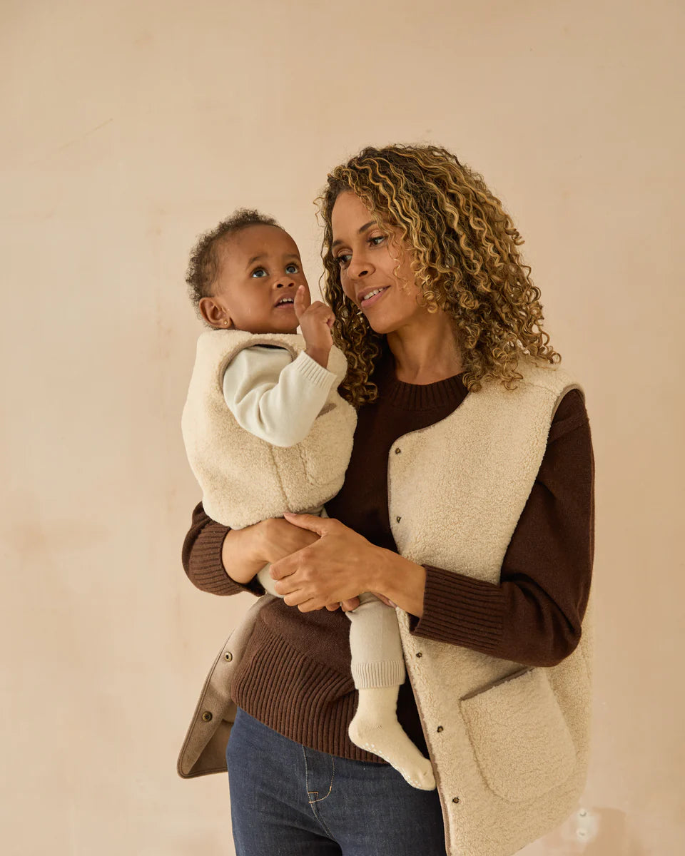 Polar Lamb Gilet | Chalk