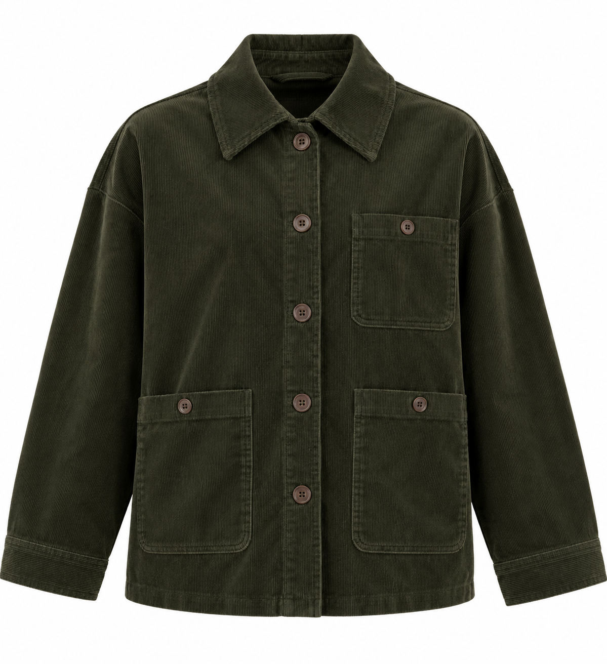 Lennie Jacket – Forest Green | Chalk