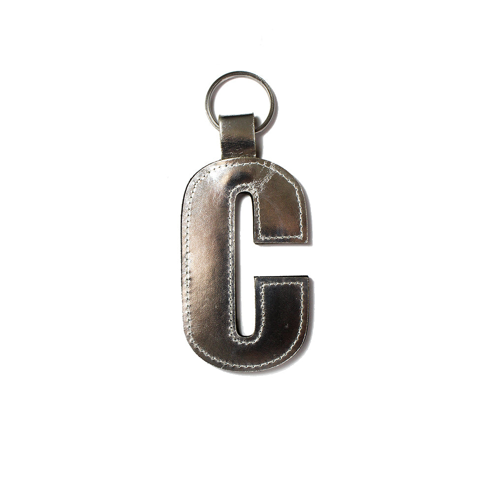 Dark Horse Leather Alphabet Keyring