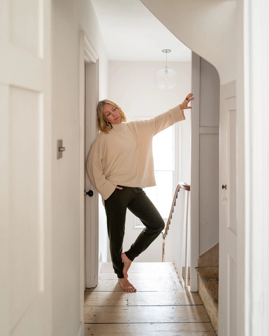 Ultra Soft Olive Green Lounge Pants - Lucy