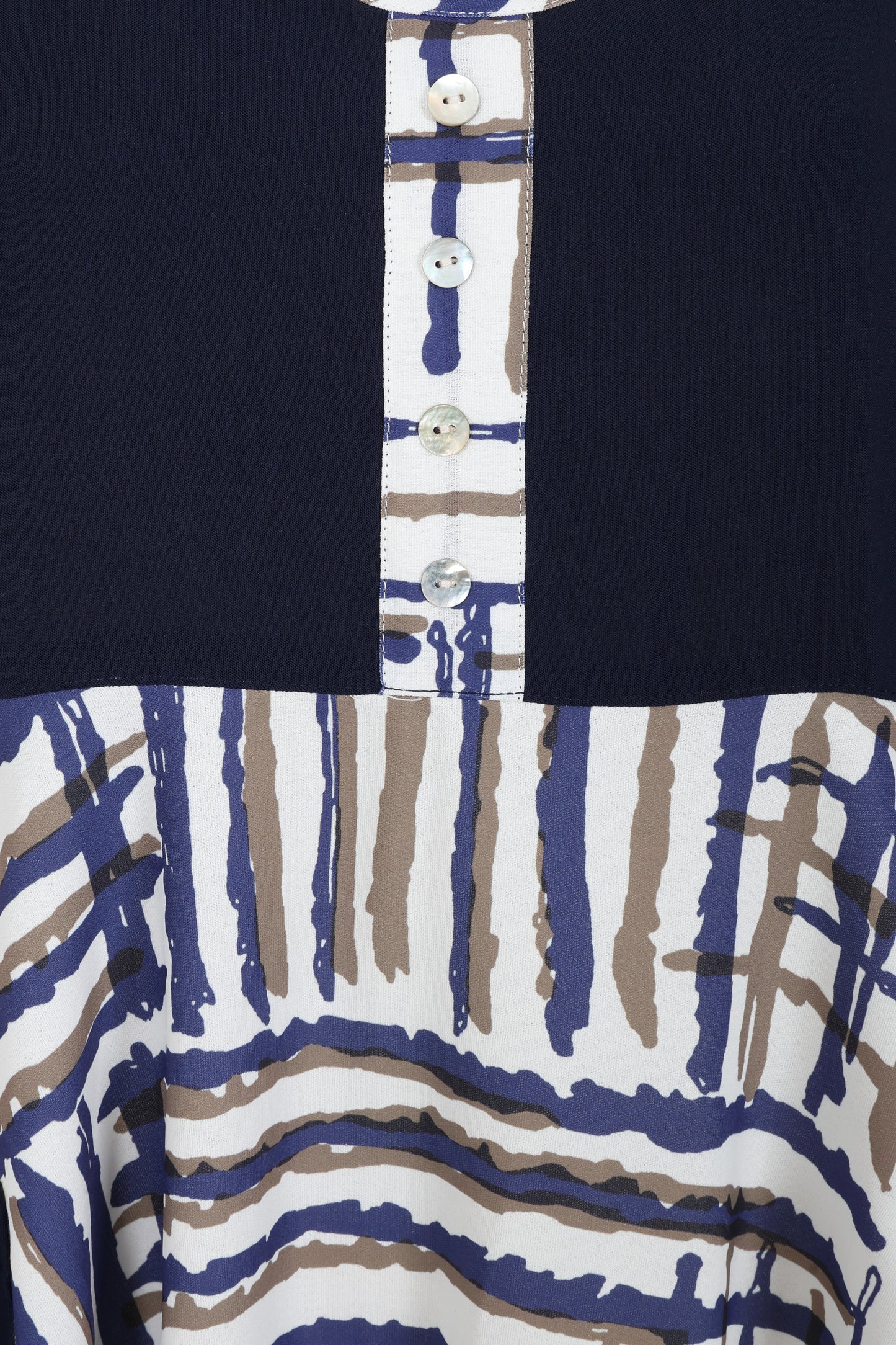 Navy/White Sleeveless Dress | Tara Vao Masha
