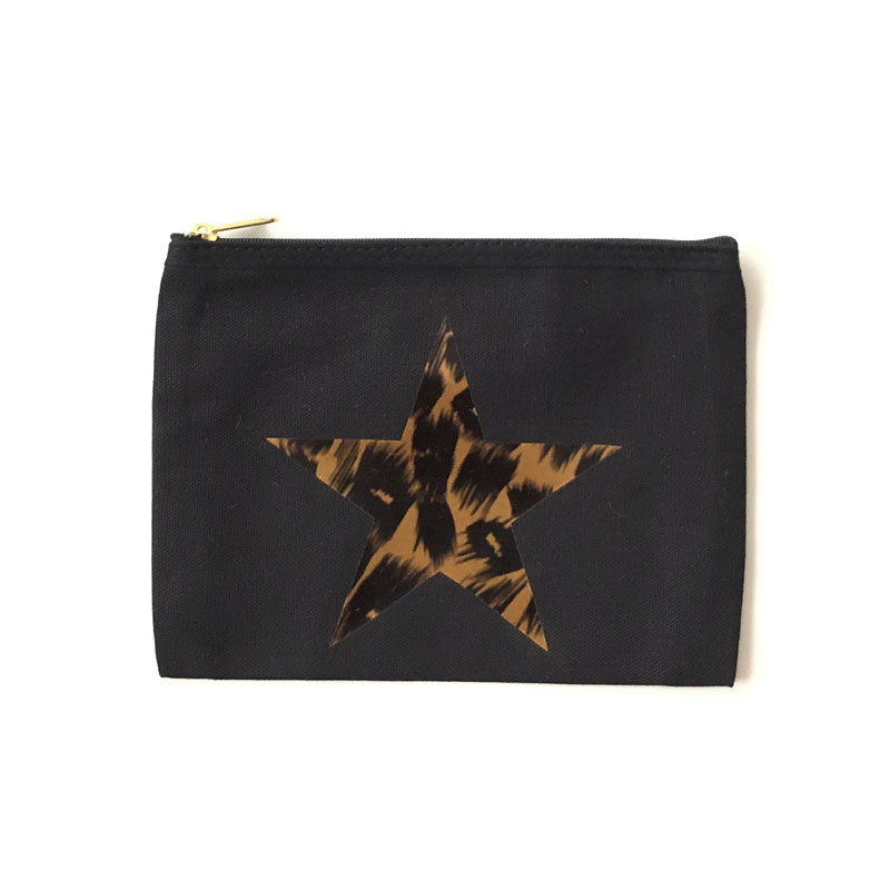 Catherine Colebrook Small Black Bag - Leopard Star