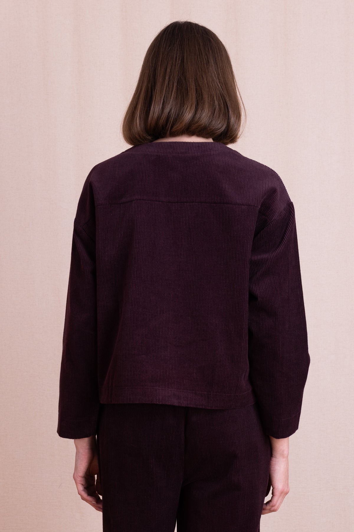 Burgundy Chunky Cord Jacket | Nomads NR6042BGY