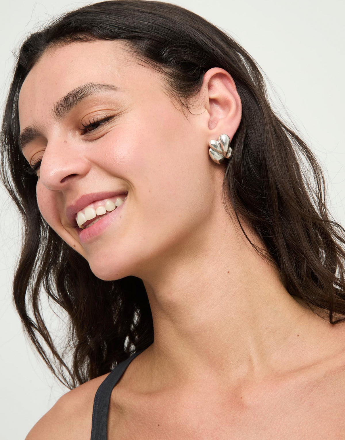 UNOde50 Originia Teardrop Cluster Stud Earrings – Silver | PEN1078