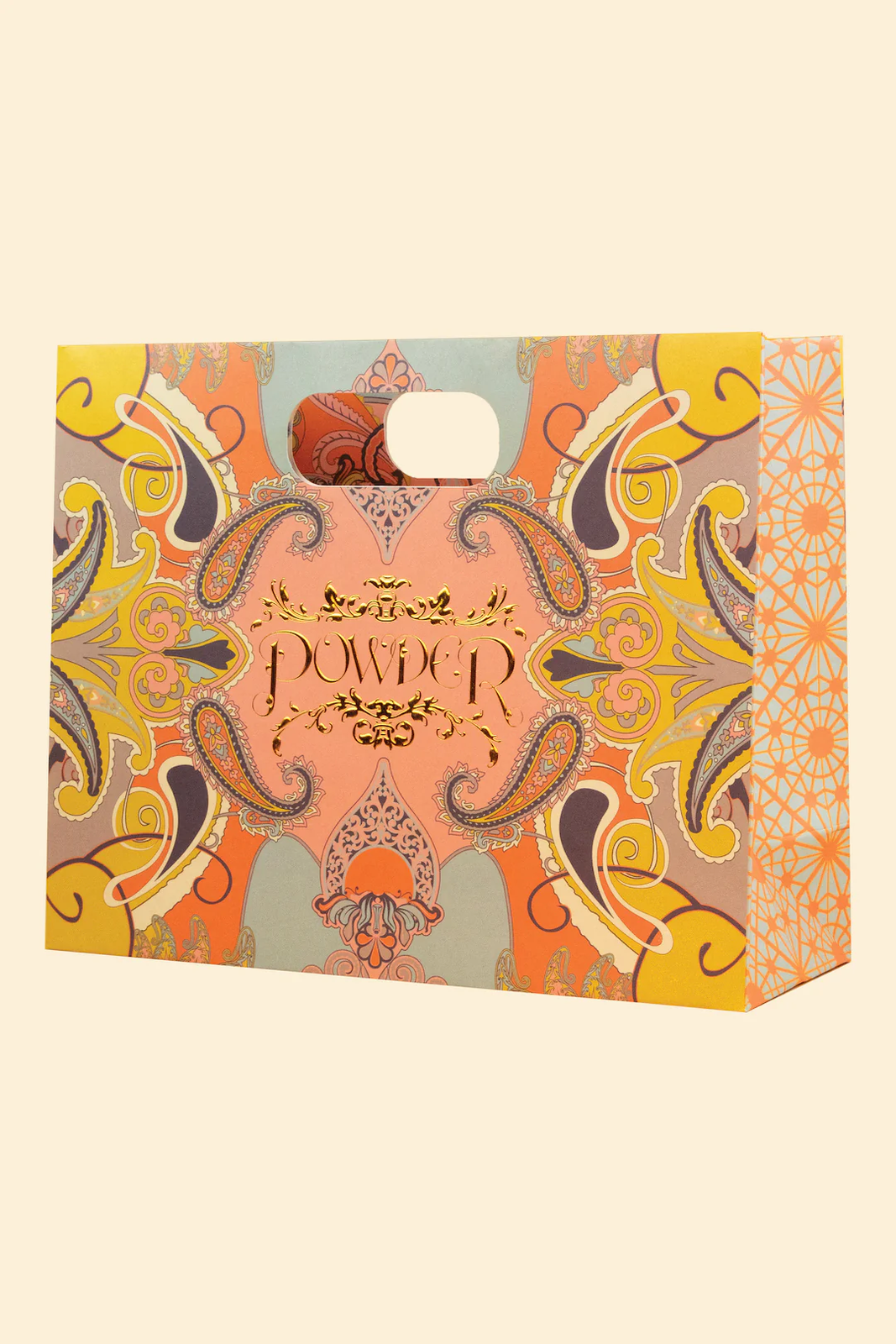 Printed Scarf - Leopards in Bloom - Tangerine
