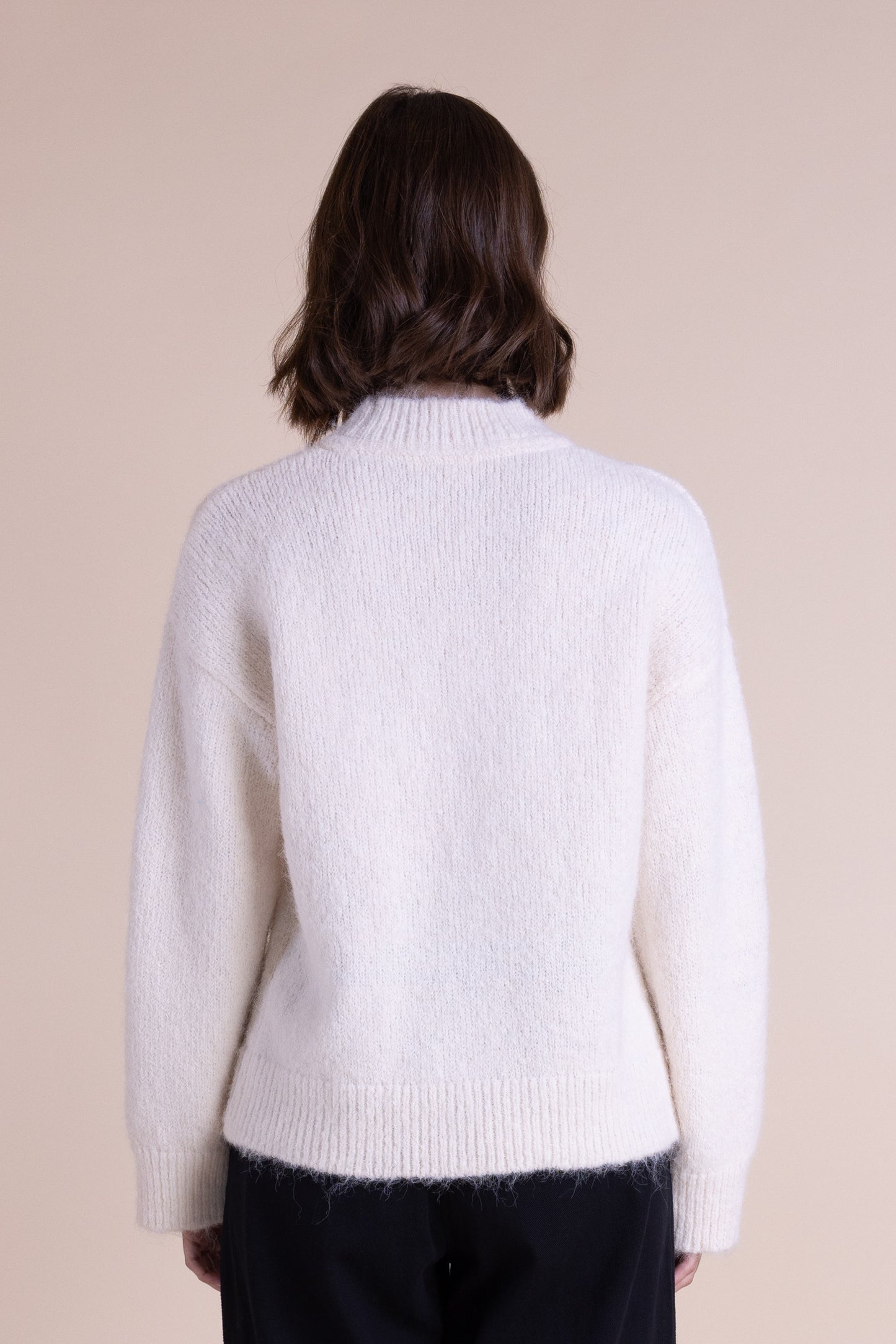 Ecru Crew Neck Jumper | Saige by Nomads