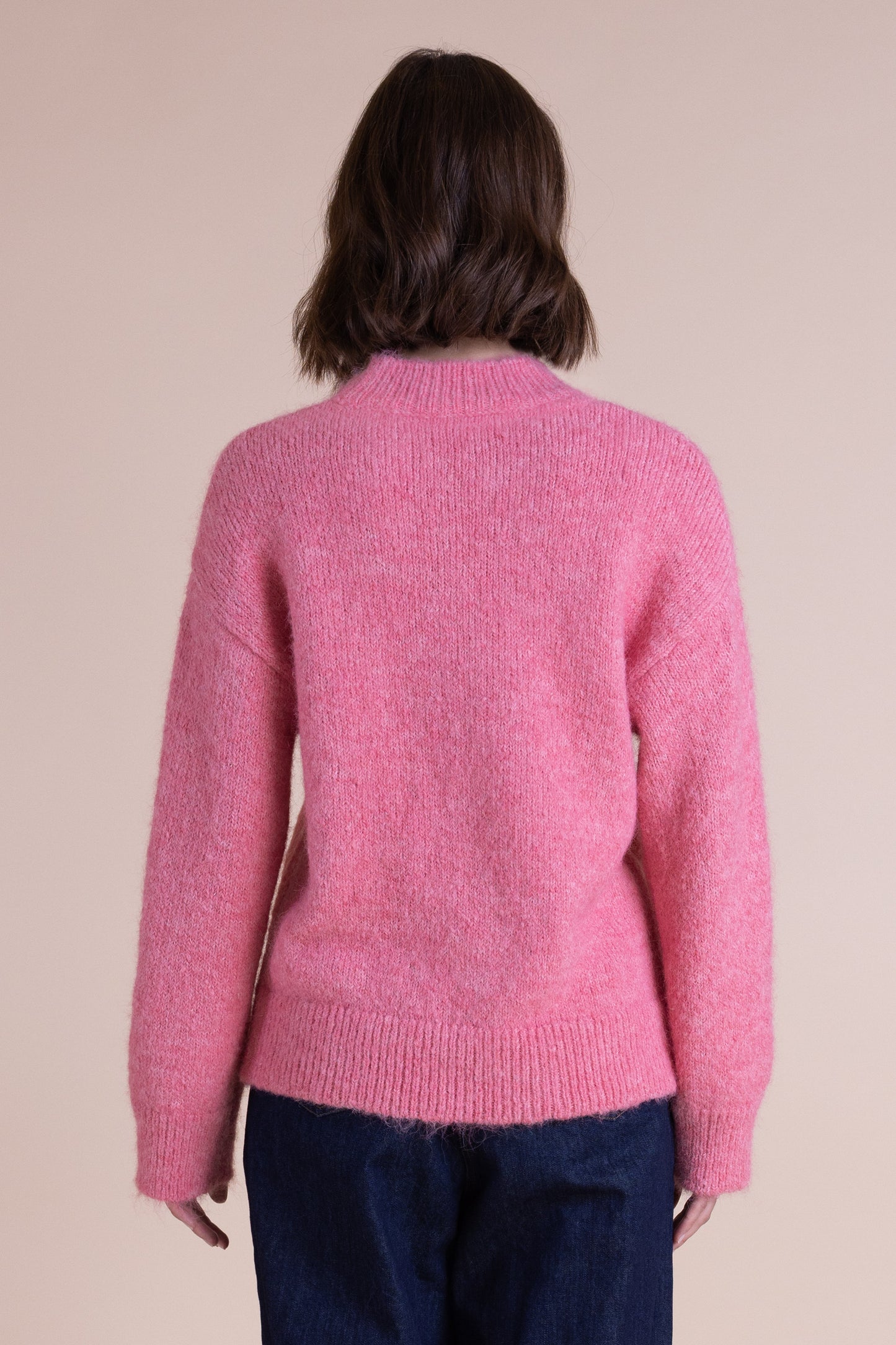 Pink Crew Neck Jumper | Saige by Nomads
