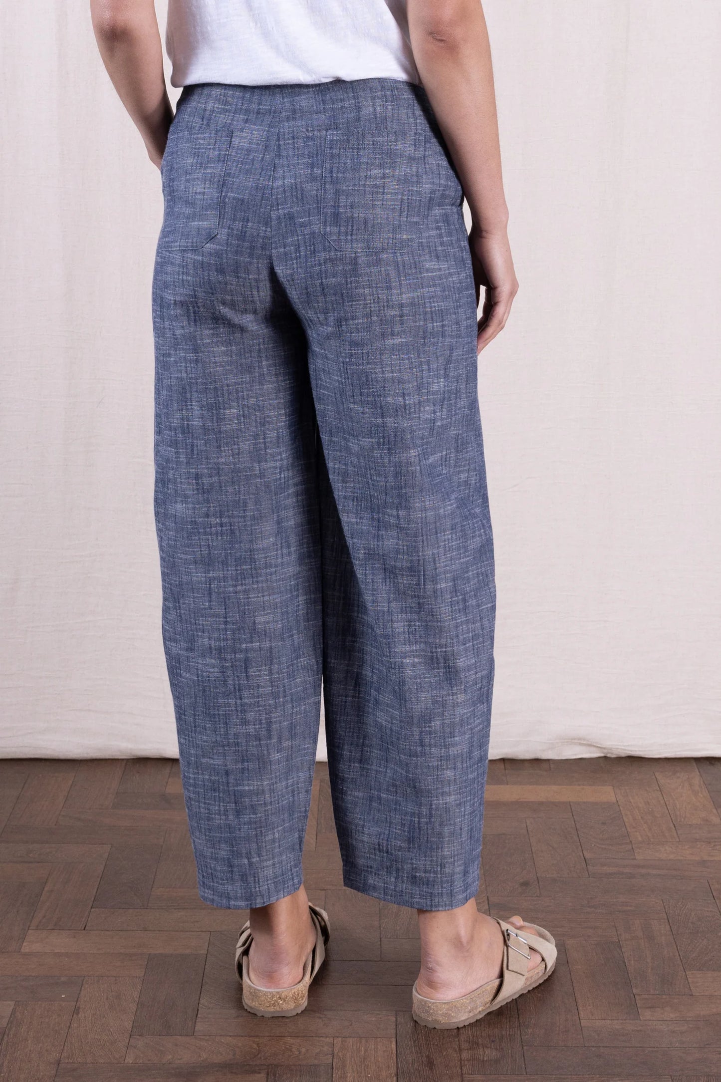 Chambray Barrel Leg Trousers | Nomads CC1109CBY